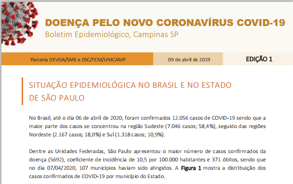 SMCC Informa: Prefeitura de Campinas atualiza situação epidemiológica da pandemia de COVID-19