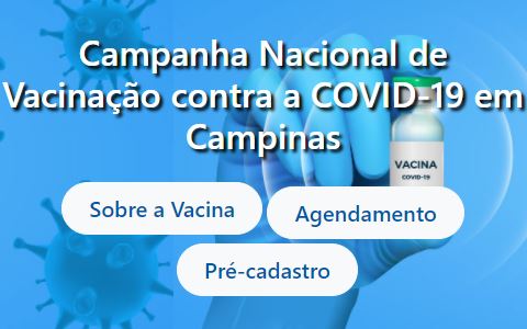 A Secretaria de Saúde de Campinas reabriu na tarde desta segunda-feira, 1º de fevereiro, o agendamento para vacinação contra a Covid-19
