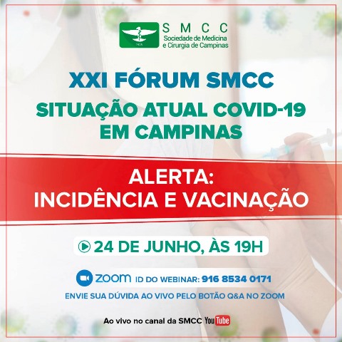 Com novo aumento de casos, SMCC promove mais uma edição de Fórum para discutir a situação da pandemia Covid-19 na RMC