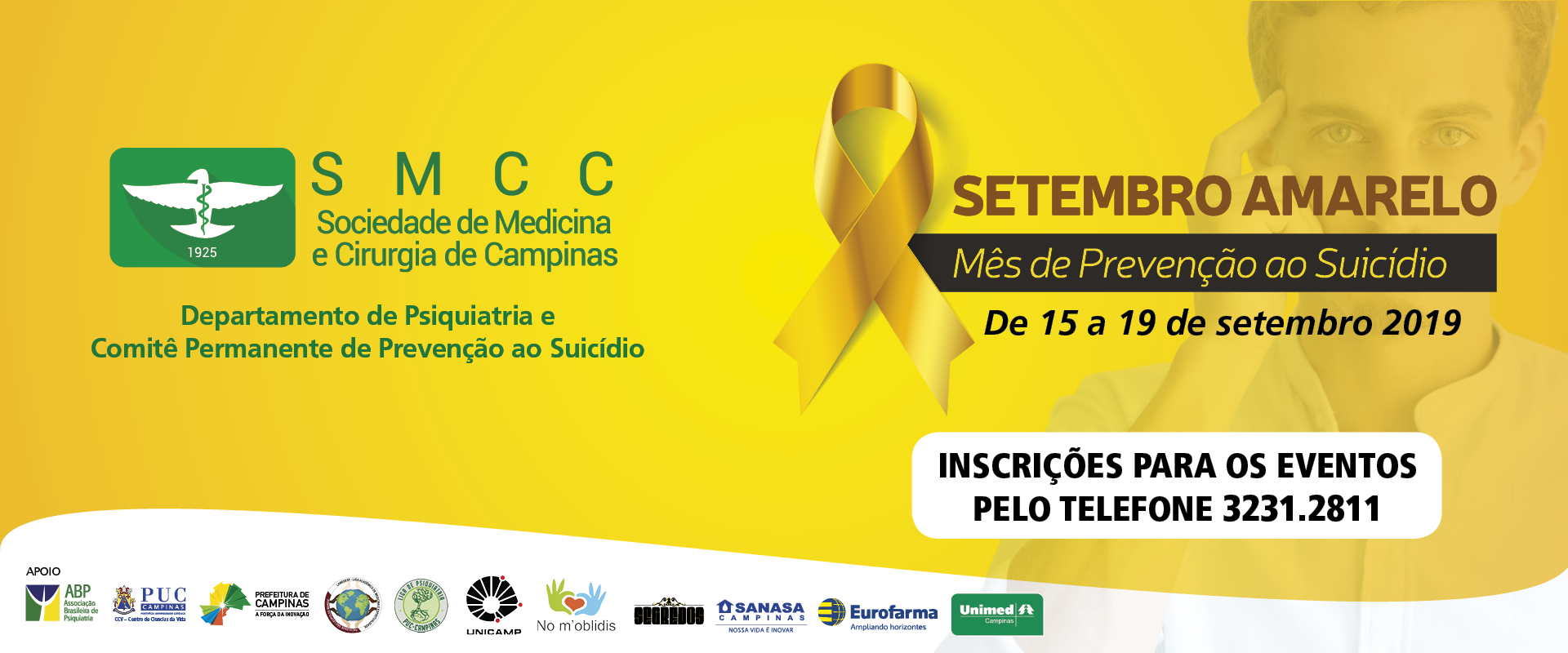 SMCC lança programação para Setembro Amarelo de prevenção ao suicídio