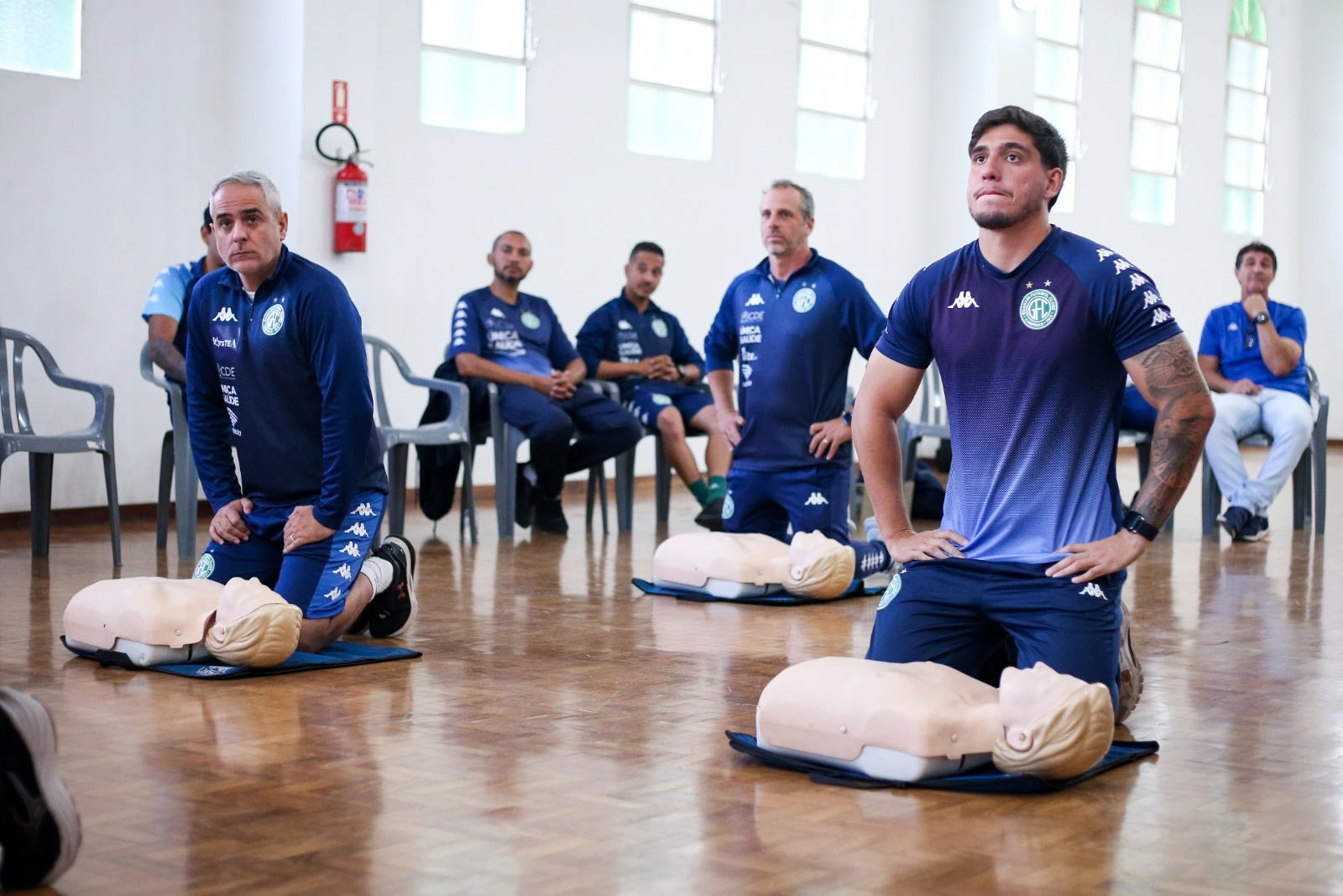 Projeto apoiado pela SMCC promove treinamento simulado de Suporte Básico de Vida para a base do Guarani