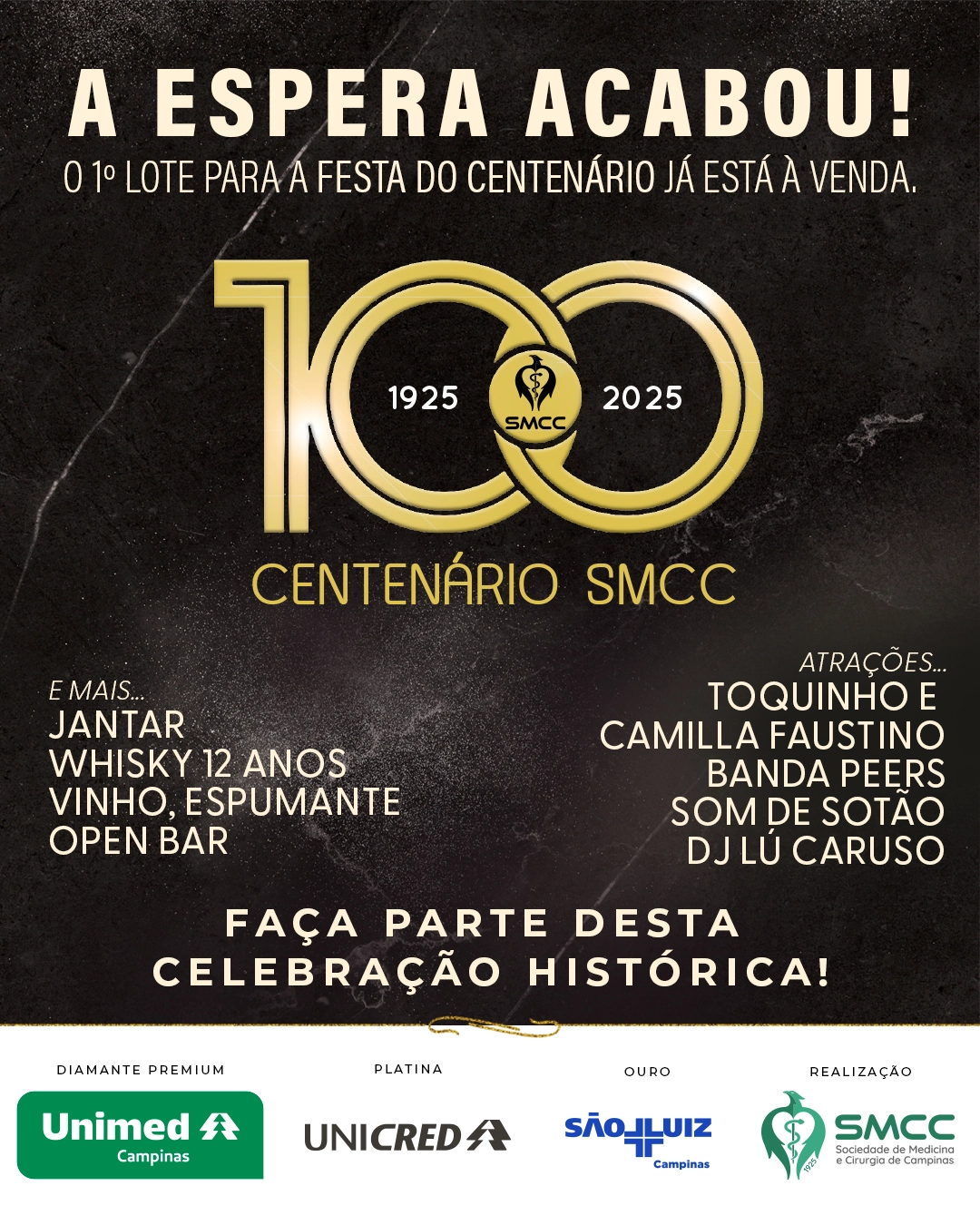 SMCC abre hoje venda de convites para a Festa do Centenário