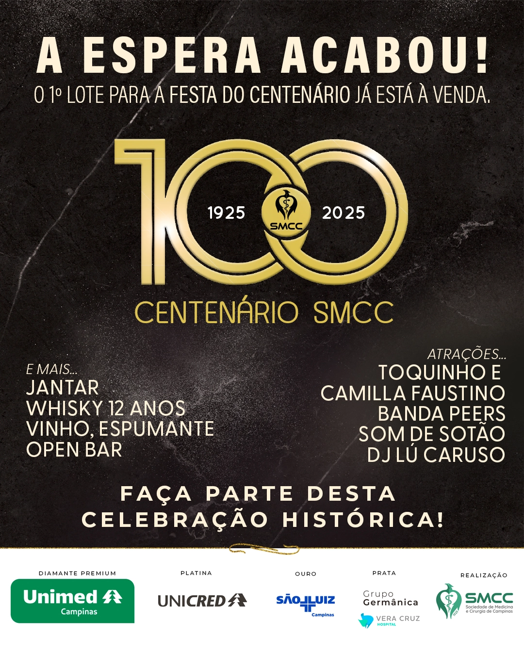 SMCC abre hoje venda de convites para a Festa do Centenário